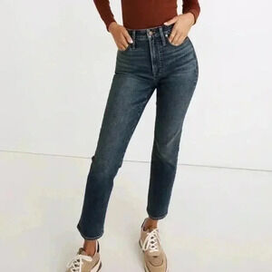 Madewell curvy perfect vintage jeans Armand wash instacozy edition